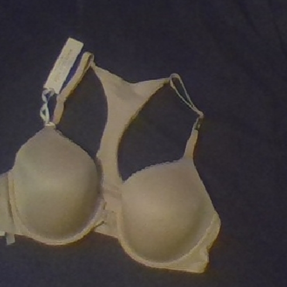Victoria's Secret Tan Molded Cup Bra with Adjustable Straps